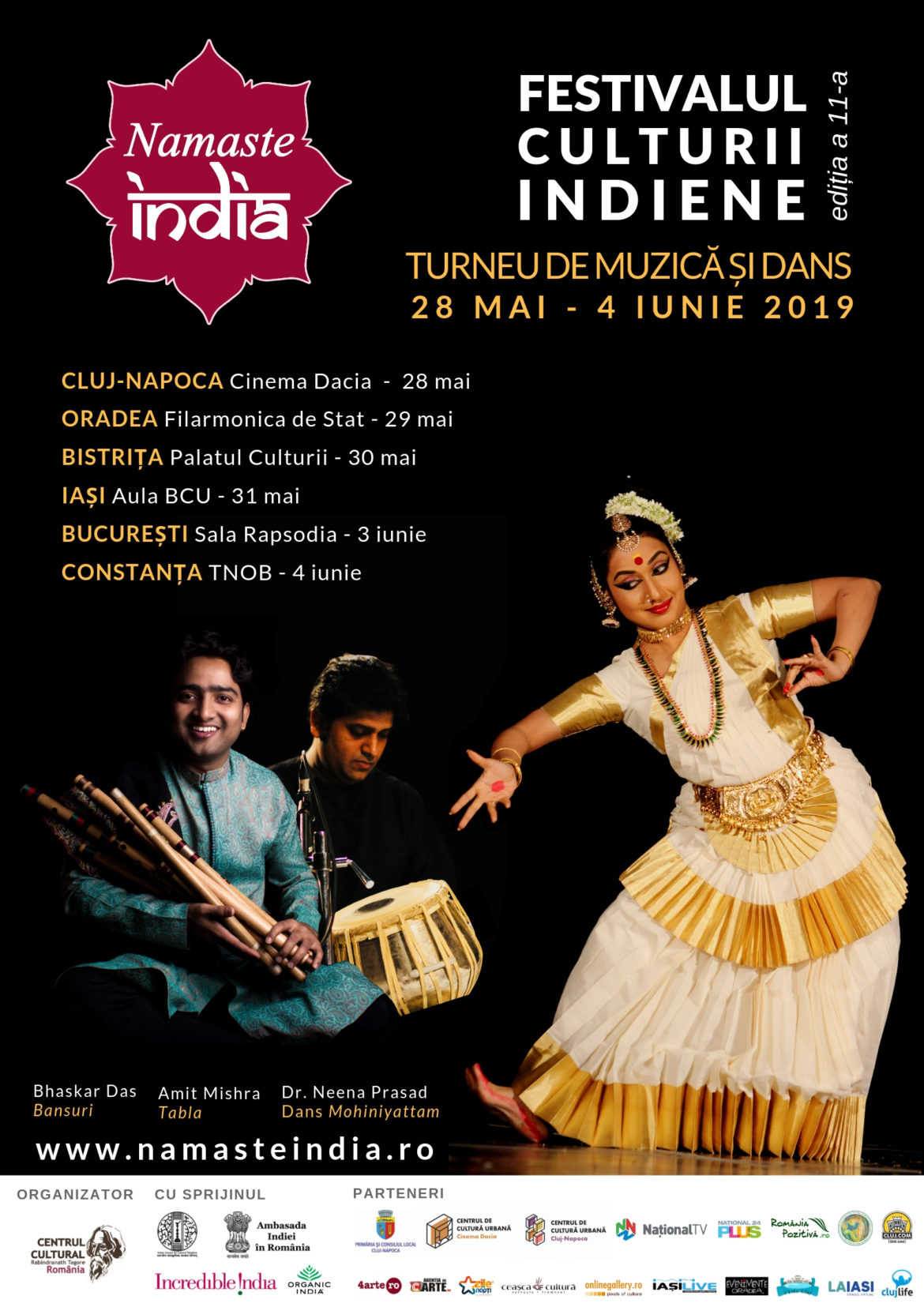Poster Festivalul Namaste India 2019 – Spectacol de muzica si dans