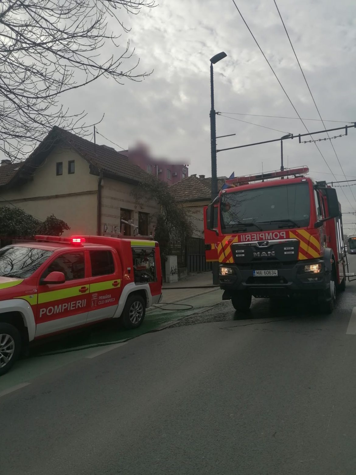 incendiu manastur